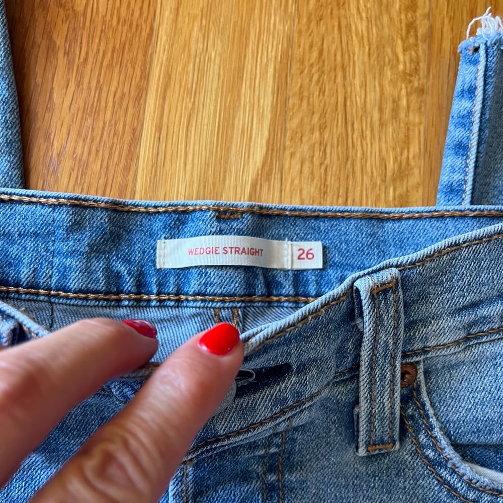 Levi's Women's Wedgie Straight Leg Jeans - Light Blue